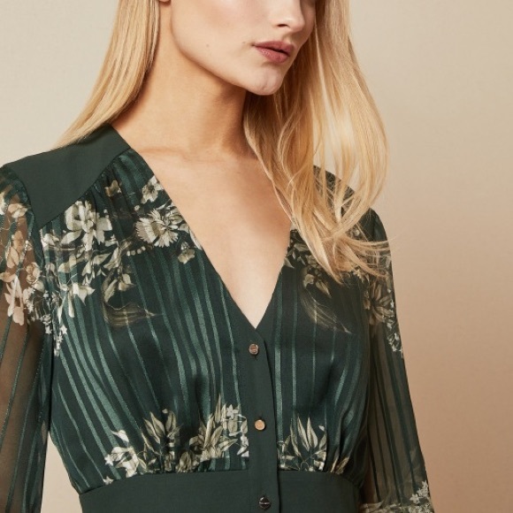 Ted Baker DELYLA Meadow Sweep long sleeved - Picture 8 of 14